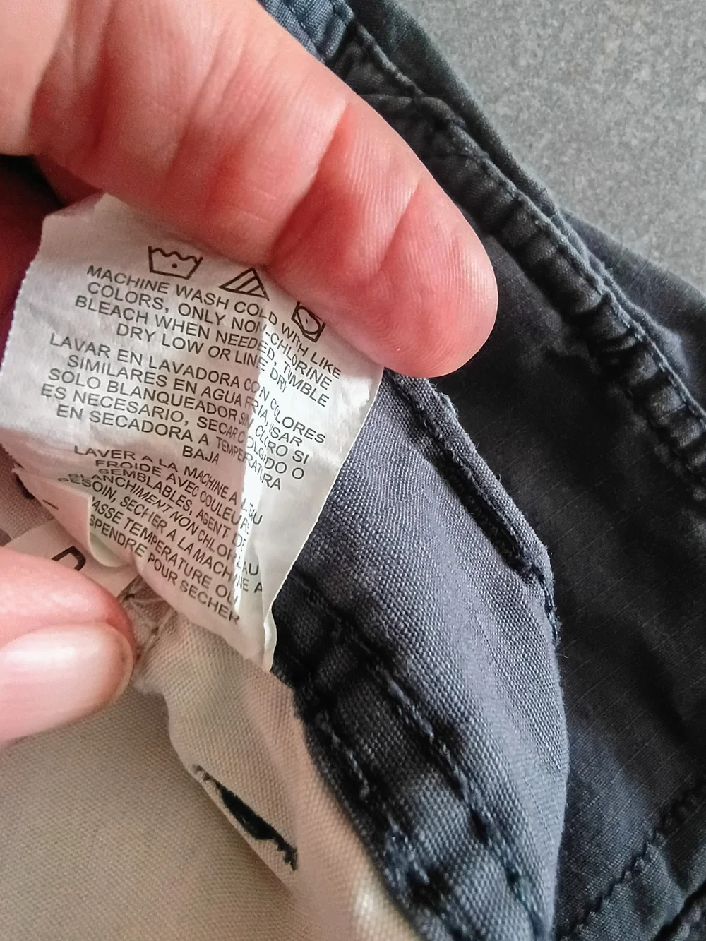 Wrangler Charcoal Gray Cargo Utility Pants Mens 46x29 Relaxed Fit Cotton_6